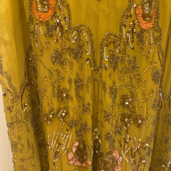 FREE PEOPLE MAGIC GARDEN PARTY DRESS 20s Flapper ART DECO Sequin Embellished S - Picture 13 of 16